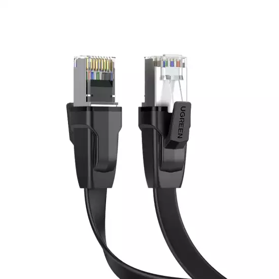 UGREEN Cat 8 Ethernet Cable 1M Cat8 Flat 40Gbps 2000MHz LAN RJ45 Cable Gigabit Internet Network Shielded Wire Compatible with Xbox One PS5 PS4 Switch Router Modem TV Box Raspberry Pi Hub Patch Panel (10980) UGREEN Cat 8 Ethernet Cable 1M Cat8 Flat 40Gbps 2000MHz LAN RJ45 Cable Gigabit Internet Network Shielded Wire Compatible with Xbox One PS5 PS4 Switch Router Modem TV Box Raspberry Pi Hub Patch Panel (10980)