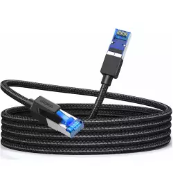 UGREEN Ethernet Cable 20M Cat 8 Gigabit Network Cable High-Speed 40Gbps 2000MHz RJ45 Internet Cable Braided Double Shielded Ethernet Cable Compatible with Gaming Switch PS4 PS5 PC Router TV Xbox ( 30800) UGREEN Ethernet Cable 20M Cat 8 Gigabit Network Cable High-Speed 40Gbps 2000MHz RJ45 Internet Cable Braided Double Shielded Ethernet Cable Compatible with Gaming Switch PS4 PS5 PC Router TV Xbox ( 30800)
