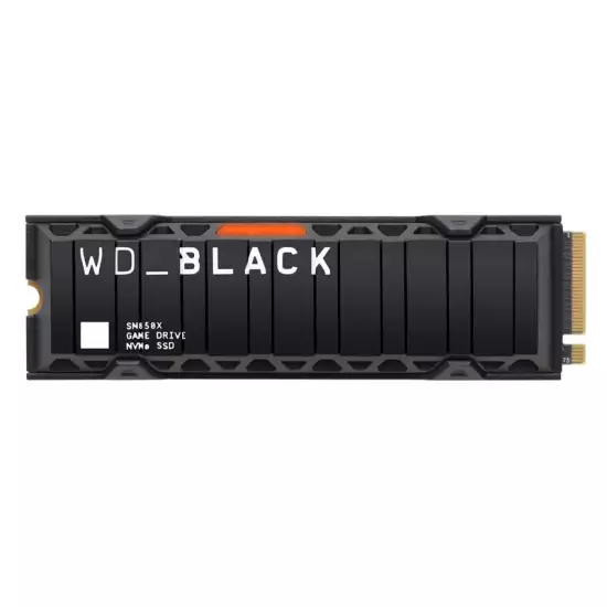 Western Digital WD_BLACK 1TB SN850X NVMe Internal Gaming SSD Solid State Drive with Heatsink - Works with  PC, Gen4 PCIe, M.2 2280, Up to 7,300 MB/s - WDS100T2XHE (Used)