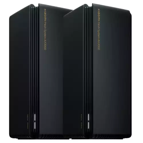 Xiaomi Mesh System AX3000 Wi-Fi 6 Router (2-Pack),Black