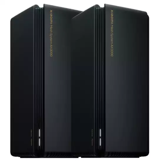 Xiaomi Mesh System AX3000 Wi-Fi 6 Router (2-Pack),Black