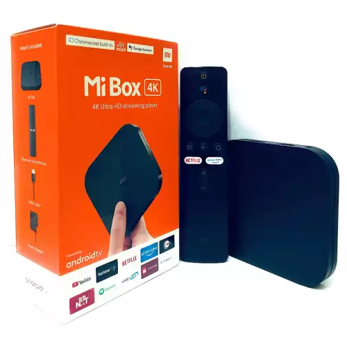 Xiaomi Mi Tv Box 4K, Latest Version Smart Intelligent 4K Ultra Hd Media Player, Powered By Android Ver 9.0,Global-Black