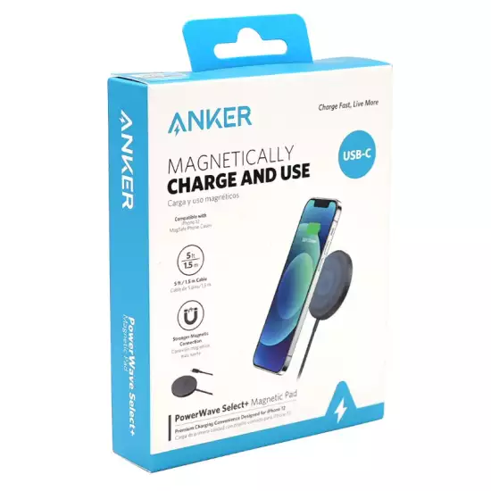 ANKER MAGNETIC WIRELESS CHARGING PAD WITH SLEEK DESIGN (Open Sealed)