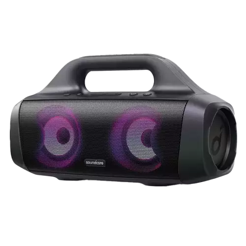 Anker Soundcore Select Pro, Outdoor Bluetooth Speaker with BassUp Technology, IPX7 Waterproof, 16H Playtime, App, LED Lights, Built-in Handle, Portable Bluetooth Speaker for Outdoors, Camping