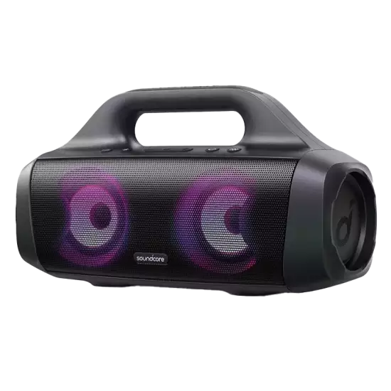 Anker Soundcore Select Pro, Outdoor Bluetooth Speaker with BassUp Technology, IPX7 Waterproof, 16H Playtime, App, LED Lights, Built-in Handle, Portable Bluetooth Speaker for Outdoors, Camping