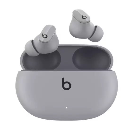 beats Studio Buds True Wireless Noise Cancelling Earphones - Active Noise Cancelling, Sweat Resistant Earbuds Compatible with Apple & Android Class 1 Bluetooth, Built in Microphone - Moon Grey