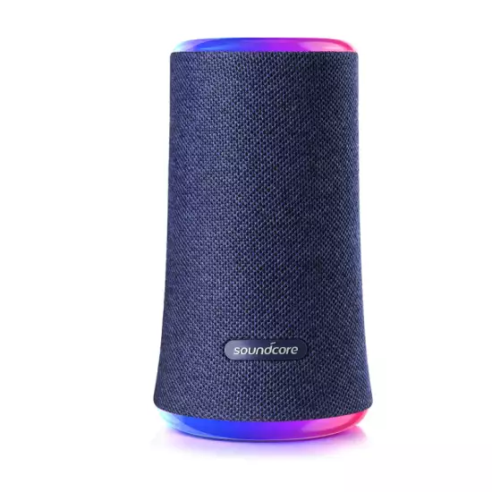 Anker Soundcore Flare 2 Bluetooth Speaker with IPX7 Waterproof Protection and 360° Sound for Backyard and Beach Party, 20W Wireless Speaker with PartyCast, EQ Adjustment, and 12-Hour Playtime - Blue Anker Soundcore Flare 2 Bluetooth Speaker with IPX7 Waterproof Protection and 360° Sound for Backyard and Beach Party, 20W Wireless Speaker with PartyCast, EQ Adjustment, and 12-Hour Playtime - Blue