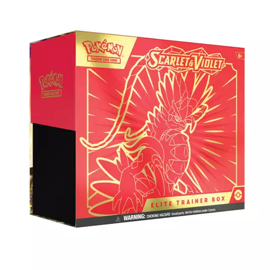 Pokemon TCG: Scarlet and Violet Elite Trainer Box - Koraidon Red (1 Full Art Promo Card, 9 Boosters and Premium Accessories) Pokemon TCG: Scarlet and Violet Elite Trainer Box - Koraidon Red (1 Full Art Promo Card, 9 Boosters and Premium Accessories)