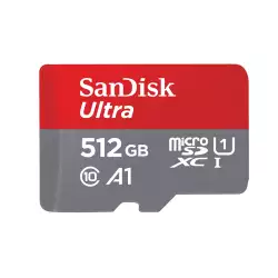 SanDisk 512GB Ultra UHS I MicroSD Card 150MB/s R, for Smartphones, 10 Y Warranty - SDSQUAC-512G-GN6MN