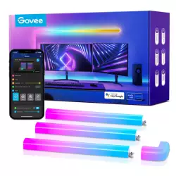 Govee Glide RGBIC LED Wall Lights, Smart RGBIC Wall Sconces for Gaming TV Bedroom Streaming, Work with Alexa and Google Assistant, Strip Lights with Music Sync, Multicolor Glides, 6 Pcs and 1 Corner Govee Glide RGBIC LED Wall Lights, Smart RGBIC Wall Sconces for Gaming TV Bedroom Streaming, Work with Alexa and Google Assistant, Strip Lights with Music Sync, Multicolor Glides, 6 Pcs and 1 Corner