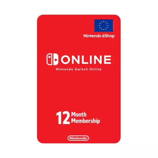 Nintendo Switch Online 12 Month Membership Europe