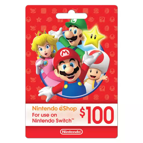 Nintendo eShop Gift Card USA Store USD 100 Nintendo eShop Gift Card USA Store USD 100
