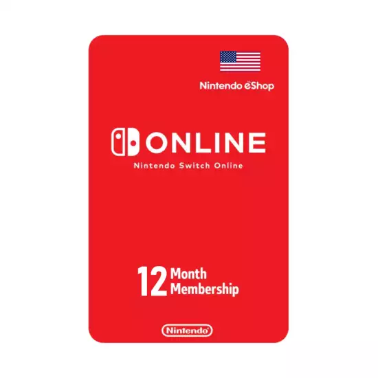 Nintendo Switch Online 12 Month Membership USA