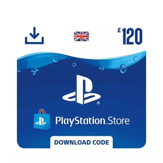 PlayStation Network Gift Card 120£ - PSN British PlayStation Network Gift Card 120£ - PSN British
