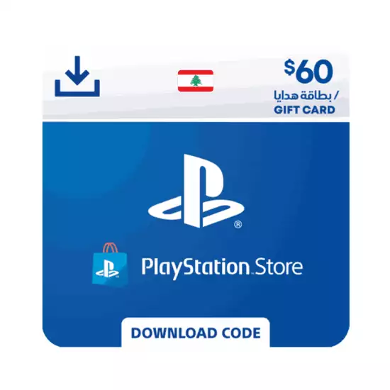 PlayStation Network Gift Card 60 USD - PSN Lebanon PlayStation Network Gift Card 60 USD - PSN Lebanon