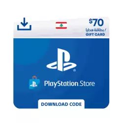 PlayStation Network Gift Card 70 USD  - PSN Lebanon