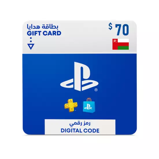 PlayStation Network Gift Card 70 USD - PSN Oman PlayStation Network Gift Card 70 USD - PSN Oman