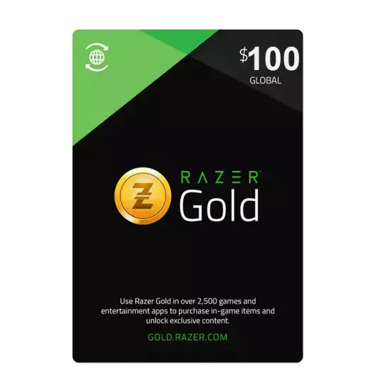 Razer Gold 100$ Global Gift Card Razer Gold 100$ Global Gift Card