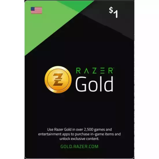 Razer Gold 1$ USA Gift Card