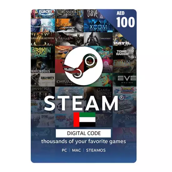 Steam Gift Card 100 AED UAE