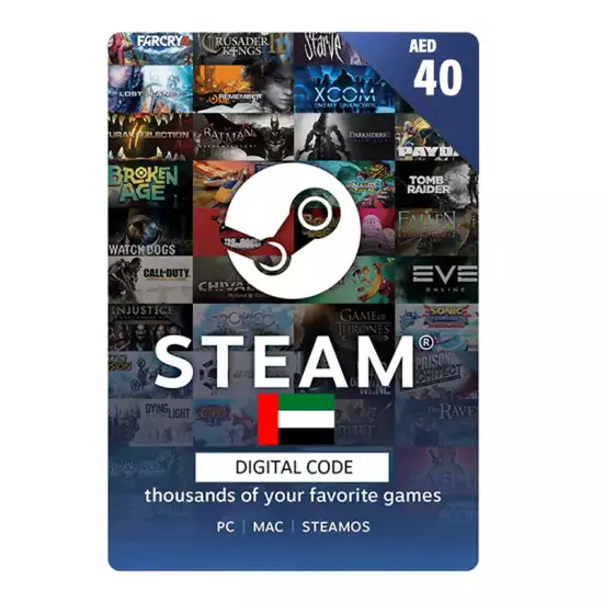 Steam Gift Card 40 AED UAE