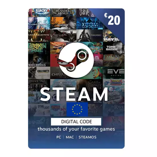 Steam Gift Card 20€ EUR Steam Gift Card 20€ EUR