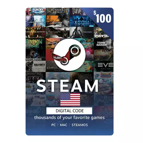 USA Steam Cards  - $100