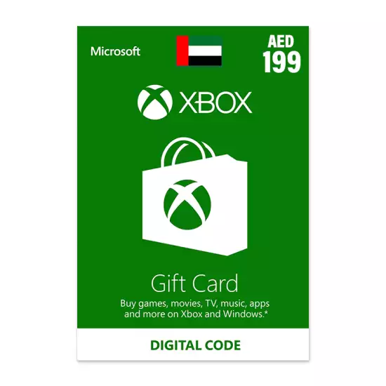 UAE Xbox LIVE Gift Card 199 AED