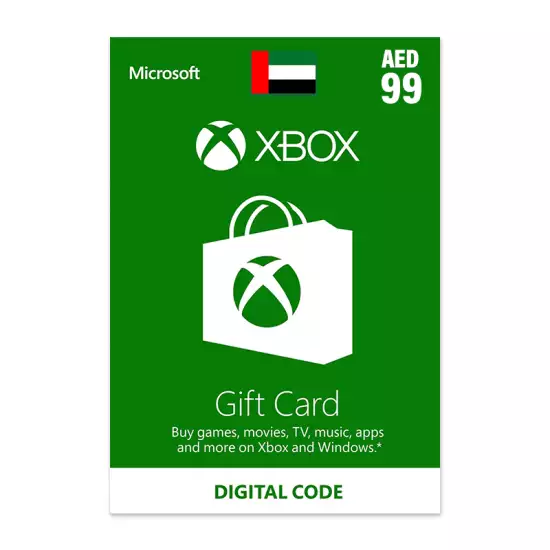 UAE Xbox LIVE Gift Card 99 AED
