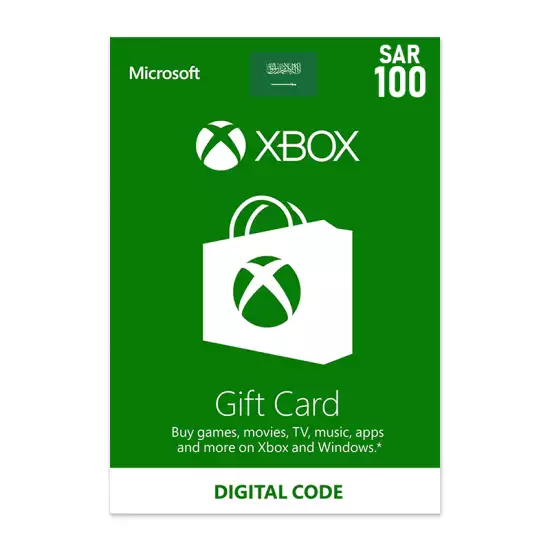 Xbox Gift Card 100 SAR Saudi Arabia Xbox Gift Card 100 SAR Saudi Arabia