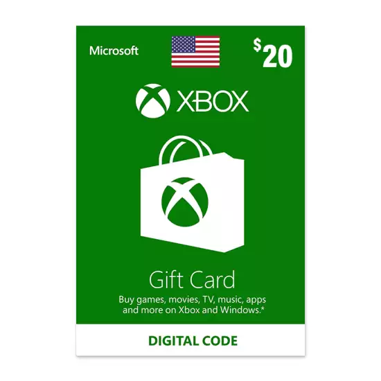 Xbox Gift Card 20$ USA