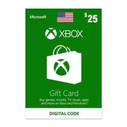 Xbox Gift Card 25$ USA