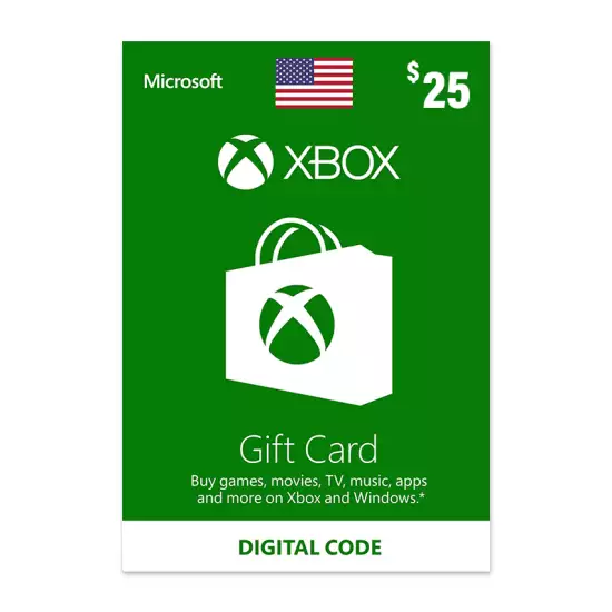 Xbox Gift Card 25$ USA Xbox Gift Card 25$ USA