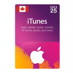 Apple iTunes Gift Card CAD Store 25$ Apple iTunes Gift Card CAD Store 25$