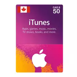Apple iTunes Gift Card CAD Store 50$ Apple iTunes Gift Card CAD Store 50$