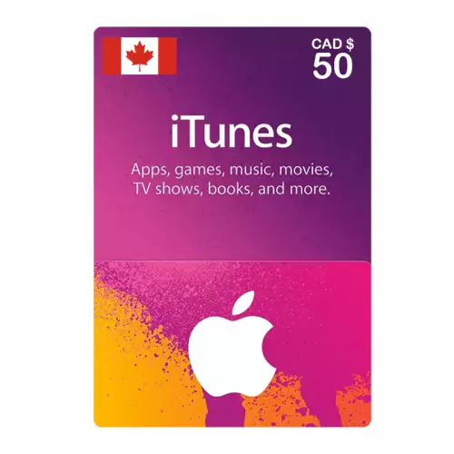 Apple iTunes Gift Card CAD Store 50$