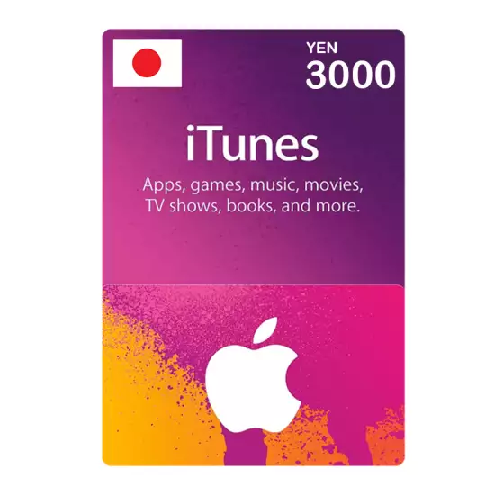 Apple iTunes Gift Card Japan Store 3000 YEN