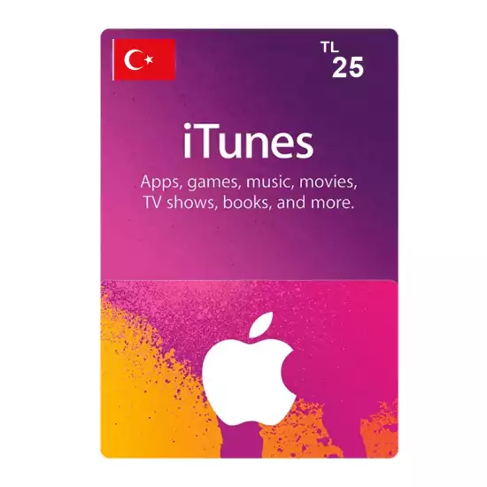 Apple iTunes Gift Card Turkey Store 25 TL Apple iTunes Gift Card Turkey Store 25 TL
