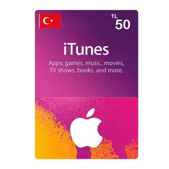 Apple iTunes Gift Card Turkey Store 50TL Apple iTunes Gift Card Turkey Store 50TL