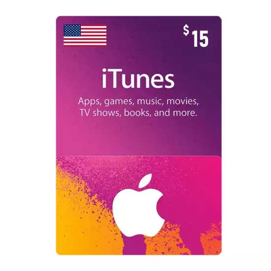 Apple iTunes Gift Card USA Store 15$ 