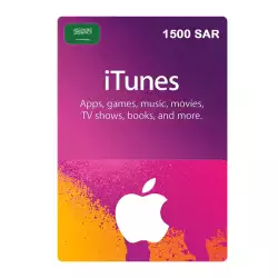 Apple iTunes Gift Card KSA Store 1500 SR Apple iTunes Gift Card KSA Store 1500 SR