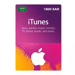 Apple iTunes Gift Card KSA Store 1800 SR Apple iTunes Gift Card KSA Store 1800 SR