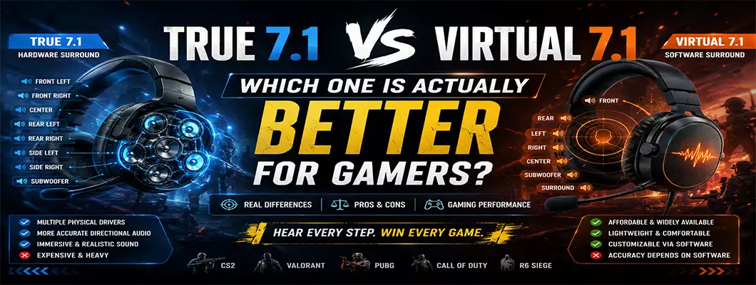 True 7.1 vs Virtual 7.1 Gaming Headsets: Which One Is Actually Better for Gamers?