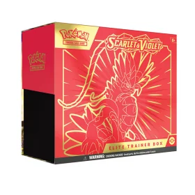 Pokemon TCG: Scarlet and Violet Elite Trainer Box - Koraidon Red (1 Full Art Promo Card, 9 Boosters and Premium Accessories)